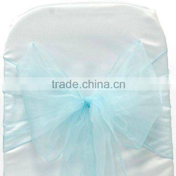 AUQA ORGANZA SASHES CHAIR COVER BOW SASH WEDDING SASHES