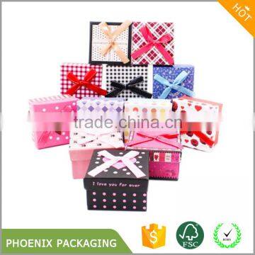 Paper Cardboard Square Ring Earring Jewelry Gift Boxes photo-4