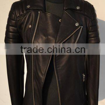 Chinese motorbike jacket Women genuine leather bomber jacket