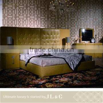 Newly JB17 series-Grace & Best selling bedroom furniture set, oxhide leather luxury furniture from china supplier-JL&C Furniture