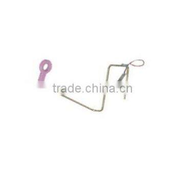 SF feeder lever with ceramic hole for weft accumulator of textile machinery
