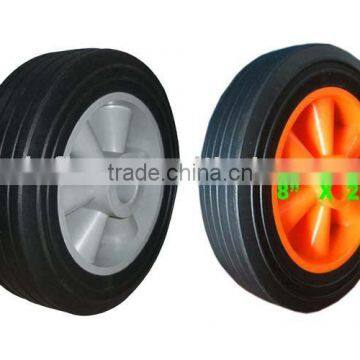 Solid rubber wheel