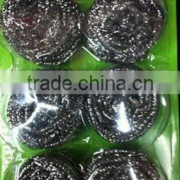 Round shape stainless steel scrubber for india market