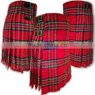 MENS SCOTTISH TARTAN DELUXE 8-YARD KILT TRI-1850 photo-4