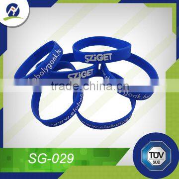 Silicone bracelet with silk screen printing logo for sales                        
                                                Quality Choice