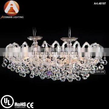 Italian Maria Theresa Crystal Chandelier with Crystal Ball