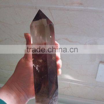 Large Natural Rock Smoky Quartz Crystal Point photo-2
