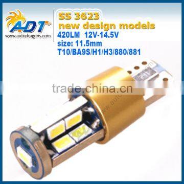 Hot selling BA9S 17SMD 3623 led car white light bulb