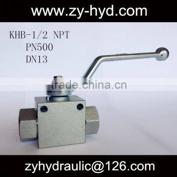 VH2V 1/2 NPT2 way type with mounting holess 7250 psi high pressure ball valve