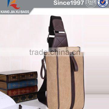 Canvas bags chest pack messenger bag khaki