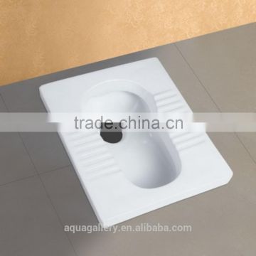 White Ceramic Squat Pan Toilet