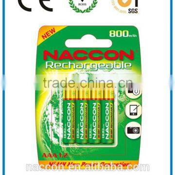 Naccon AA 1.2V Ni-mh Rechargeable Battery FactoryC tr