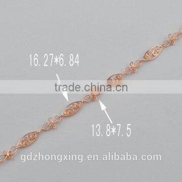 Rose gold plated chains wholesale,Copper jewelry Chains-735