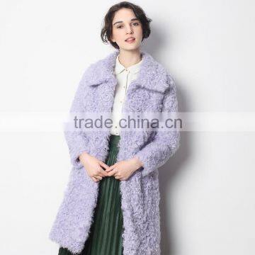 Wholesale High Quality Kalgan Sheepskin Fur Coat with Reasonable Factory Price