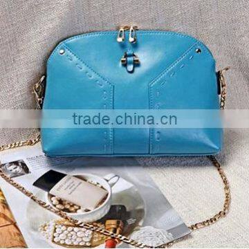 2016 fashion leather bag leather sling bags women leather chain bag crossbody style bag