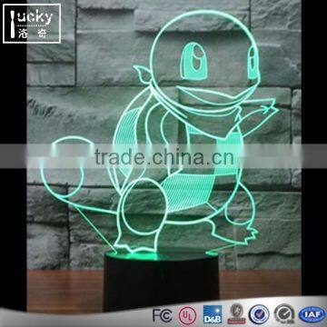 Pokemon Go Kawaii Squirtle 3D LED Night Light With Color Change photo-5