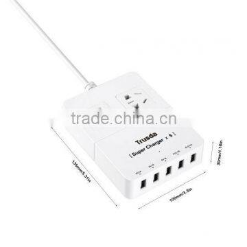 CE,ROHS,FCC Approved Usb Charger ODM/OEM Quick Delivery (E230541) PSE 5-PORT USB Charger With Smart IC photo-2