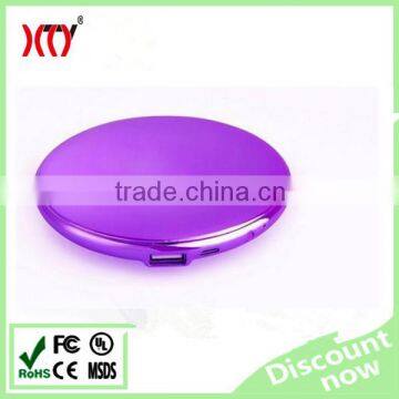 ce rohs high quality female mirror Universal Power Bank 5000mah high quality mirror power bank