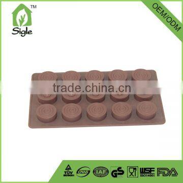 2016 New Design 15- Cavity Silicone Round Ice Cube Tray Chocolate Mold Cookie Mold Jello Mold photo-4