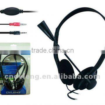 China cheap price call center microphone headphones