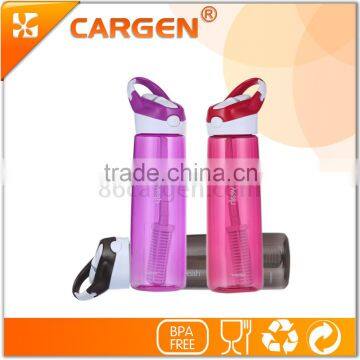 Bpa free plastic sport straw alkaline ionizer water bottle
