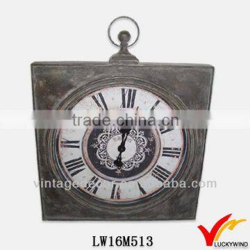 Original decoration round antique antique metal table clock