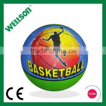 Promotional youth rubber basketball