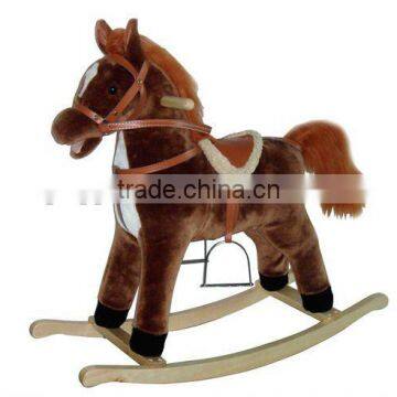 new best and lovely stuffed rocking horse mouth and tail moved