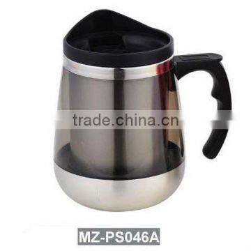 Double wall stainless steel &plastic beer mug MZ-PS046A