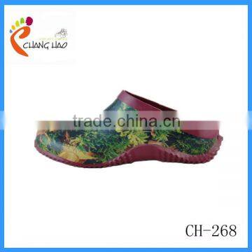 2013 New Style Green Trees Ankle Rubber Rain Boots
