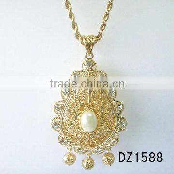 new design gold pendant long necklace jewelry pendant scarves