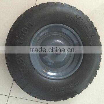 Heavy Capacity Strong PU Wheelbarrow Wheel 4.00-8 photo-3
