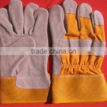 Cow split leather glove
