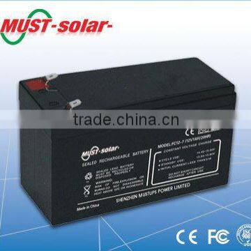 <MUST Solar>12v 100ah deep cycle battery for solar inverter