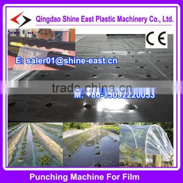 Automatic plastic hole punching machine for banana film, fruit Greenhouse