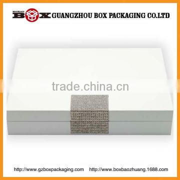 Large Pure White Wooden Cosmetic Box