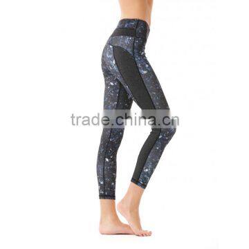 SUPPLEX fabric gym wear wholeale moisture wicking sports wear subliamtion yoga pants for fitness