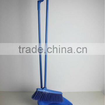 Plastic dustpan and broom set