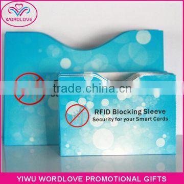 custom printing aluminium foil RFID blocking card sleeve passport protector