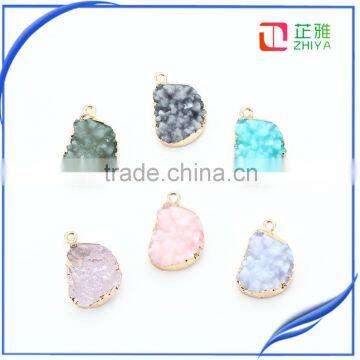 Hot Sale DIY Necklace Accesssory Wholesale Druzy Geodes Pendant for Women photo-4