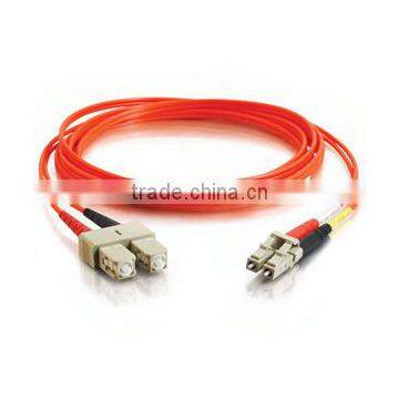 2m LC-SC 50/125 OM2 Duplex Multimode Fiber Optic Cable (Plenum-Rated)