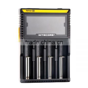 Fast Shipping 4 Slot Nitecore D4 Digital LCD Display 2016 Nitecore D4 18650 Li-ion Battery Charger