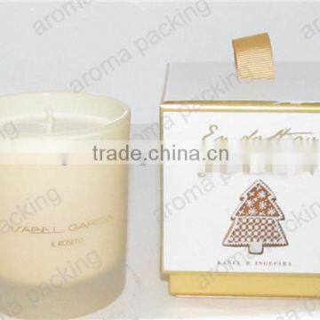 Wholesale Custom Logo Cardboard Candle Gift Packaging Box, Luxury Hard Candle Box With Gold Stamping