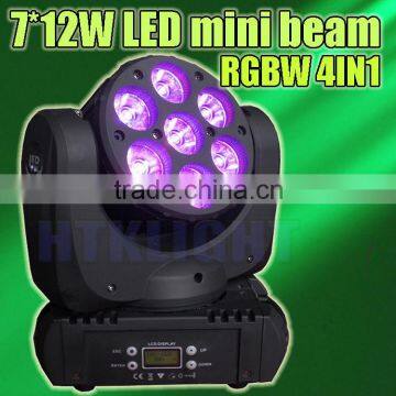 Led Mini Moving Head 7*12W RGBW 4 in 1
