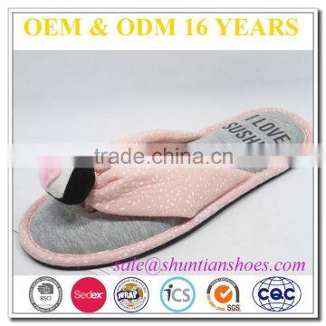 2016 lovely pink heart cheap women flip flops in China