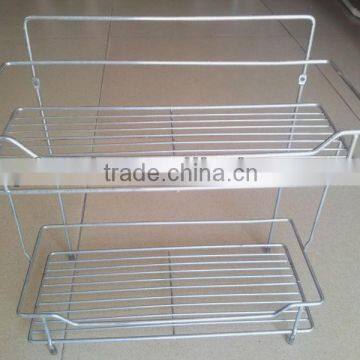 2 Tier Stainless Steel Bathroom Shelf PF-E032 photo-4