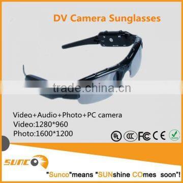 2015 NEW product 720P wireless hidden camera glasses with SD Card (Max 32GB)