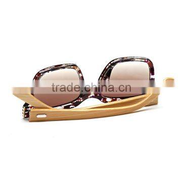 Hot Selling High Quality Plastic Frame With Handmade Bamboo Temple Sunglasses photo-2
