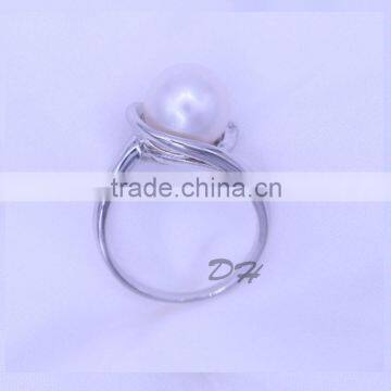 Fashion Jewelry 925 Silver Original Pearl Ring Wholesale photo-2