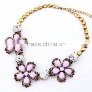 Multicolor Metal Flower Vintage Choker Pendant Statement Necklace Women Necklaces & Pendants Fashion Necklaces for Women 2014 photo-4